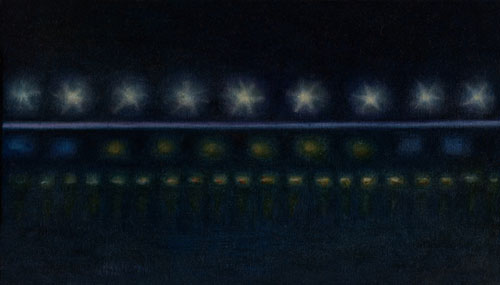 Pont d&acute;Oleron nr.IV, 19 x 33 cm, Oel auf Leinwand, 2012